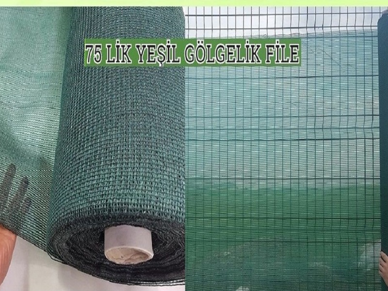 Orta kalite gölgelik file ekonomik ucuz bahçe teras - Yeşil güneşlik file sezonluk kullanım İstanbul