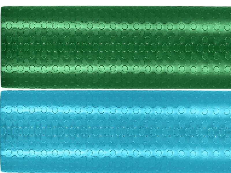 Paralı PVC İstanbul İstoç - Kabartmalı disk desenli PVC zemin kaplama, kayma önleyici